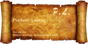 Puches Leona névjegykártya